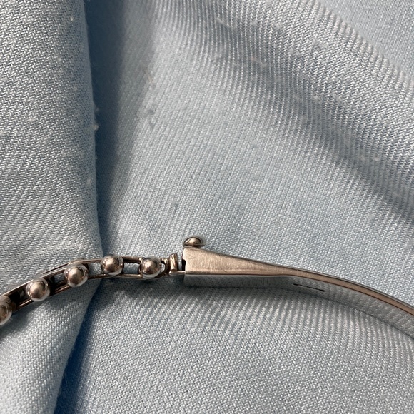 Solid Sterling Silver Collar Necklace - Picture 4 of 9